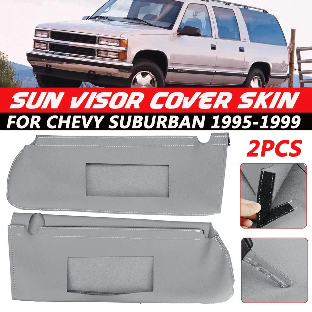 Sun Visor Replacement Cover Leather for Chevy Tahoe Suburban Yukon (1995–1999)
