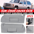 Sun Visor Replacement Cover Leather for Chevy Tahoe Suburban Yukon (1995–1999)