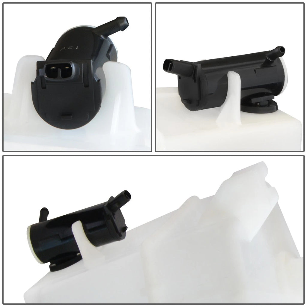 Windshield Washer Fluid Reservoir Tank Bottle w/ Cap + Pump for Sonata (1999–2004)