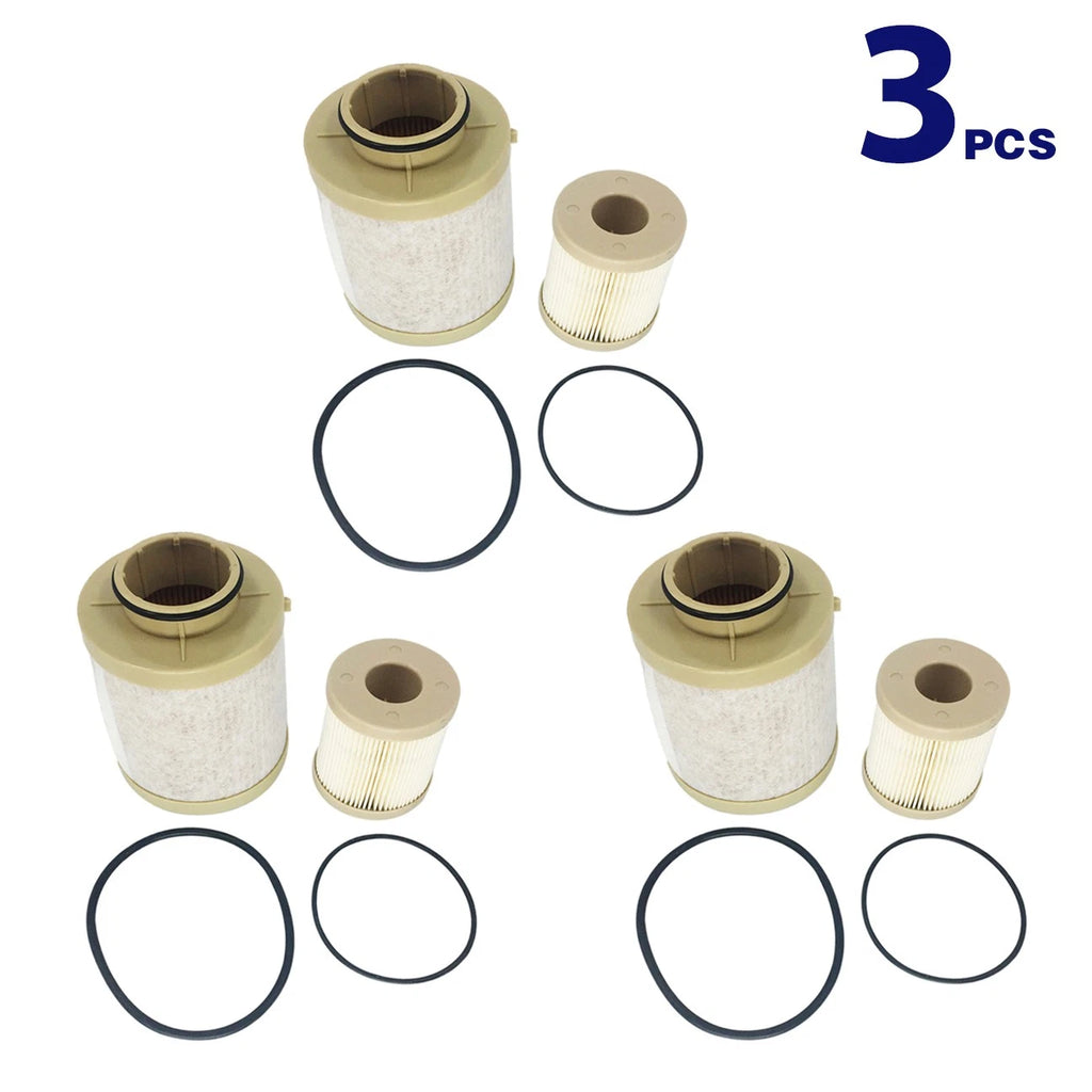 3PCS Fuel Filter for Ford F Series 6.0L Powerstroke Turbo Diesel (2003–2007) FD4616