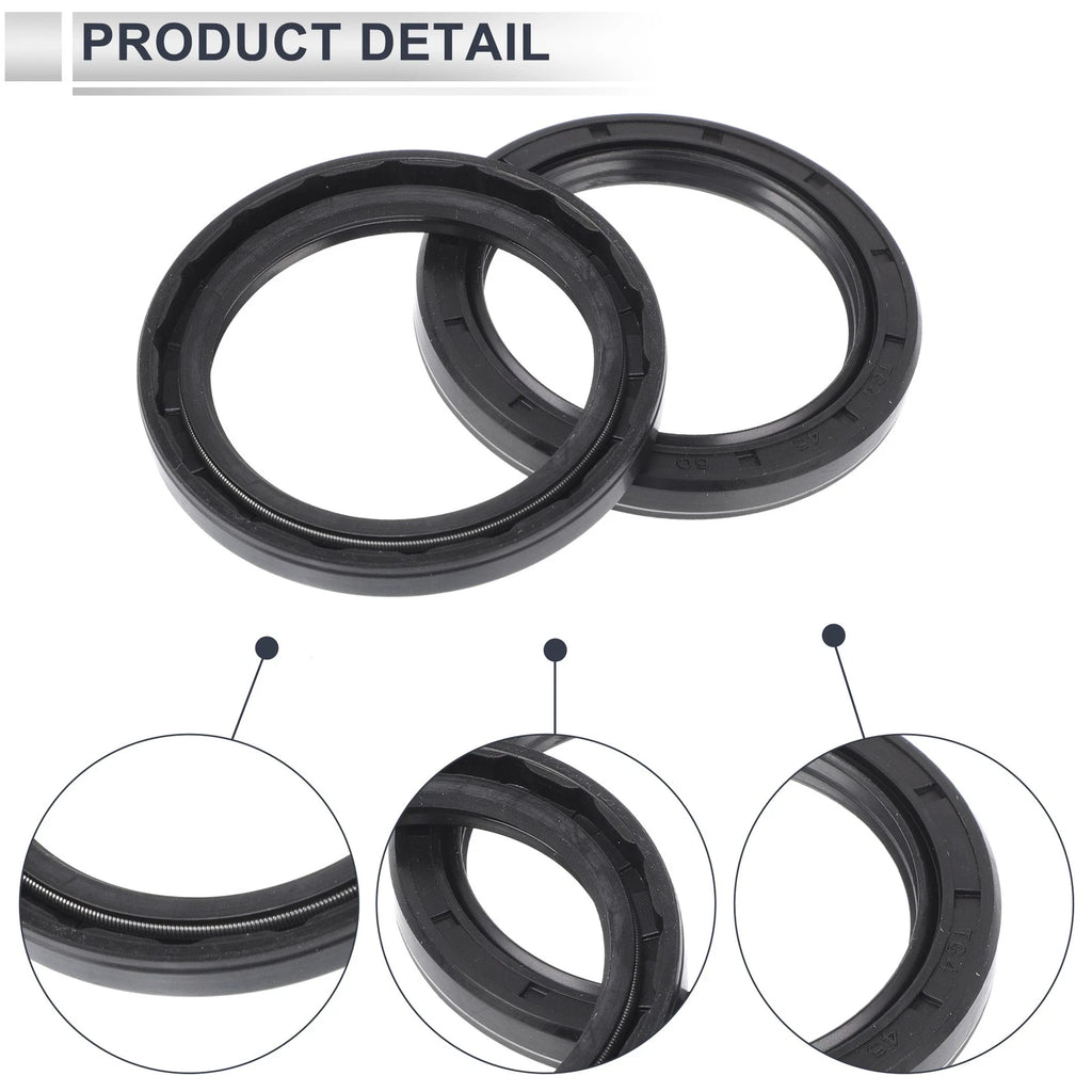 Set of 5 Oil Seal Rotary Shaft Seal NBR Rubber 45x60x7mm