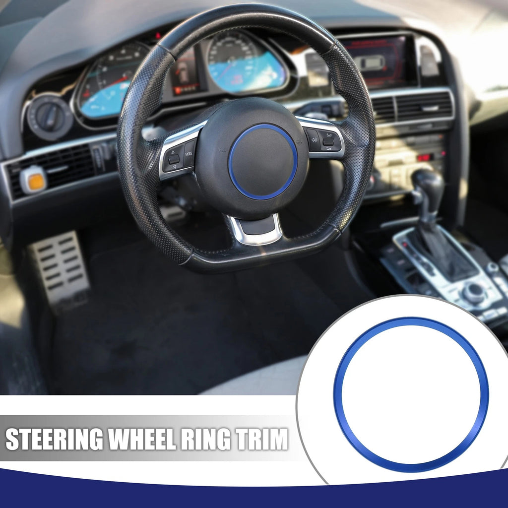 Steering Wheel Decal Cover Ring Trim for Audi A1 A3 A4L A6L Q3 Q5 (1X)