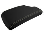 Leather Console Lid Armrest Cover for BMW E90 (2005–2013) Beige Stitch