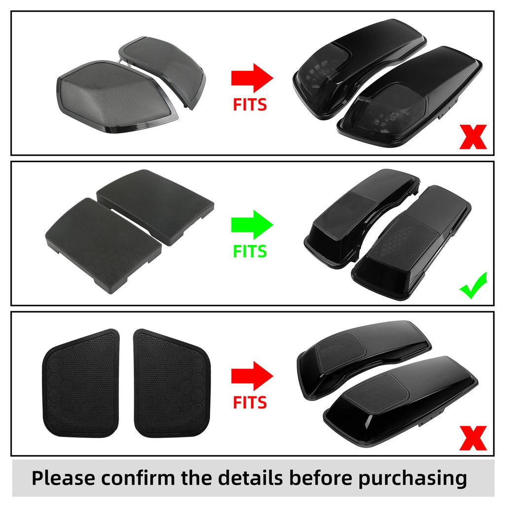 6X9" Speaker Grills for Harley Touring Street Road Glide (1993–2013)
