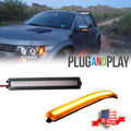 Clear Lens Amber LED Side Mirror Marker Lights for F-150 (2009–2014)