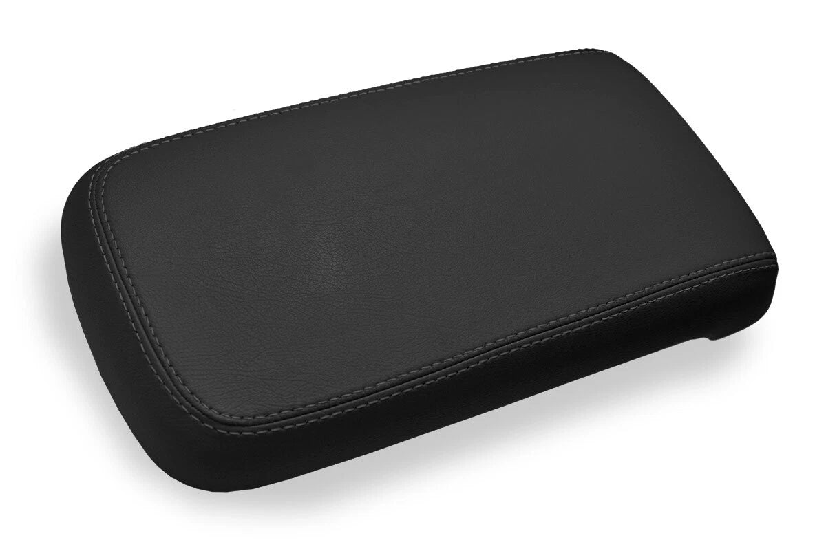 Leather Console Lid Armrest Cover for Chevrolet Colorado (2015–2019) Black