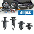 40X Car Body Plastic Push Pin Rivet Fastener Clips for