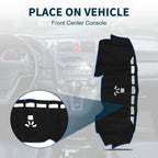 Dashboard Cover Mat for Honda CR-V 2017-2022 Sun Protector Pad Black Blue
