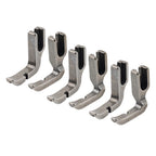 Set of 2 Right & Left Piping Zipper Feet for High Shank Sewing Machines