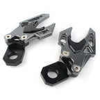 Grey CNC Rear Fork Chain Adjuster for Honda CB650F (2014-2018)