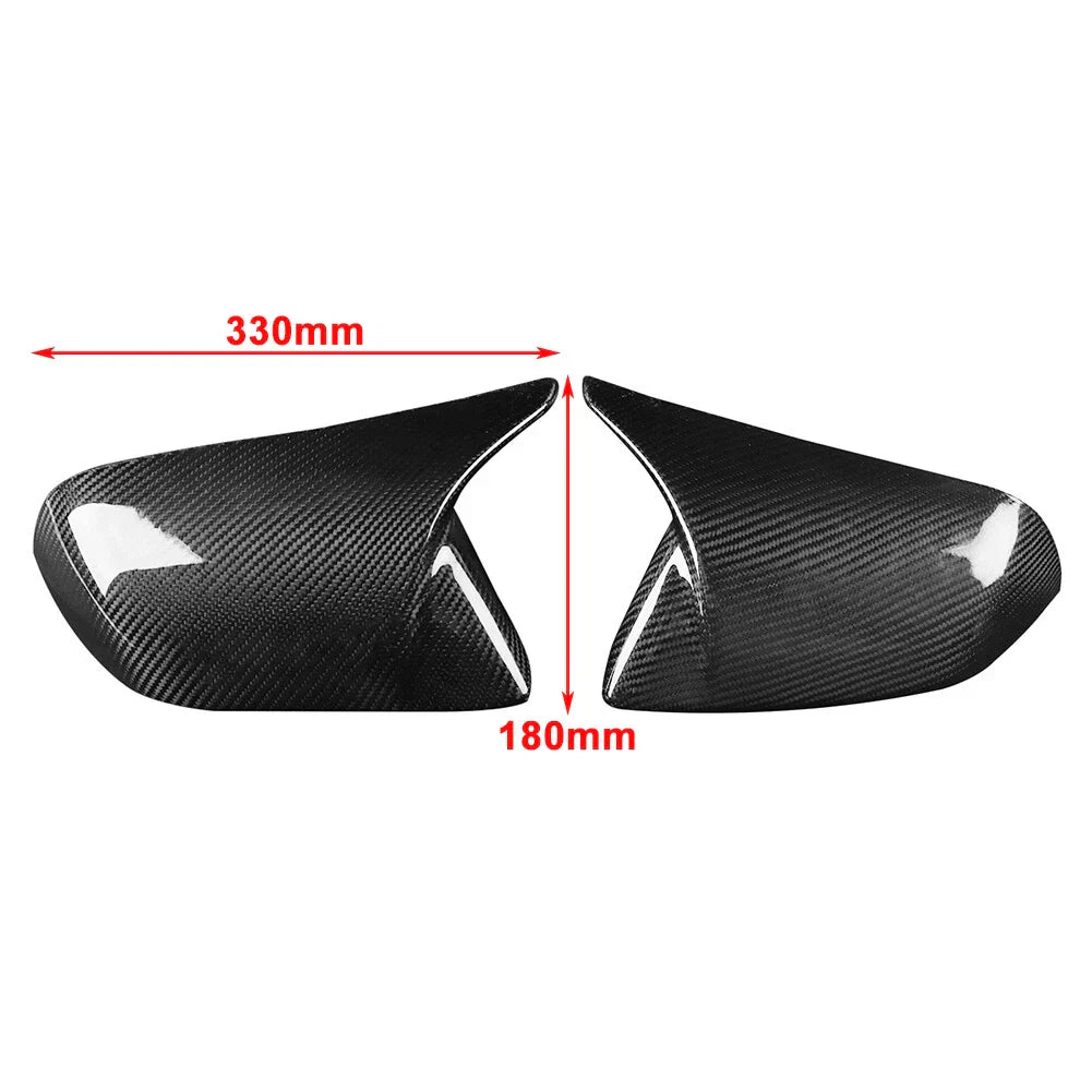Carbon Fiber Side Mirror Cover Caps for Ford Mustang (2015-2024)