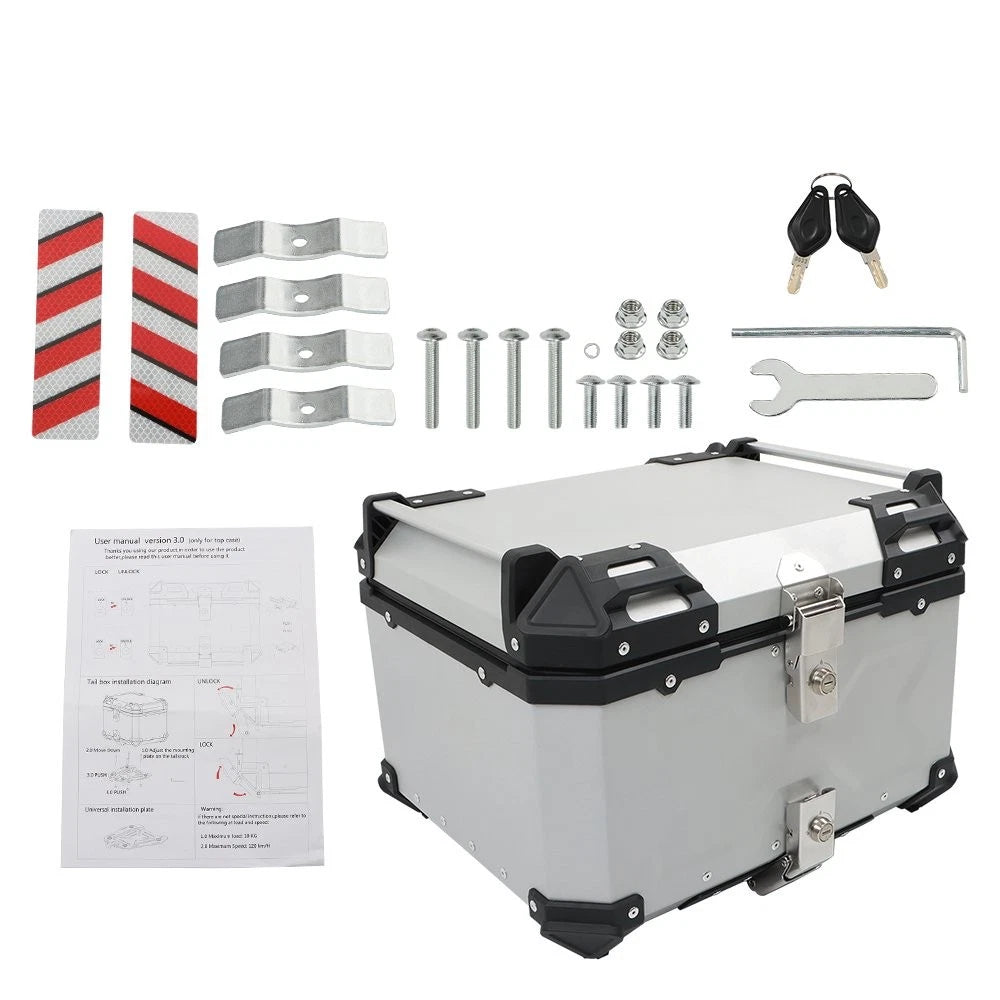 55-Litre Motorcycle Top Case for Touring Bikes