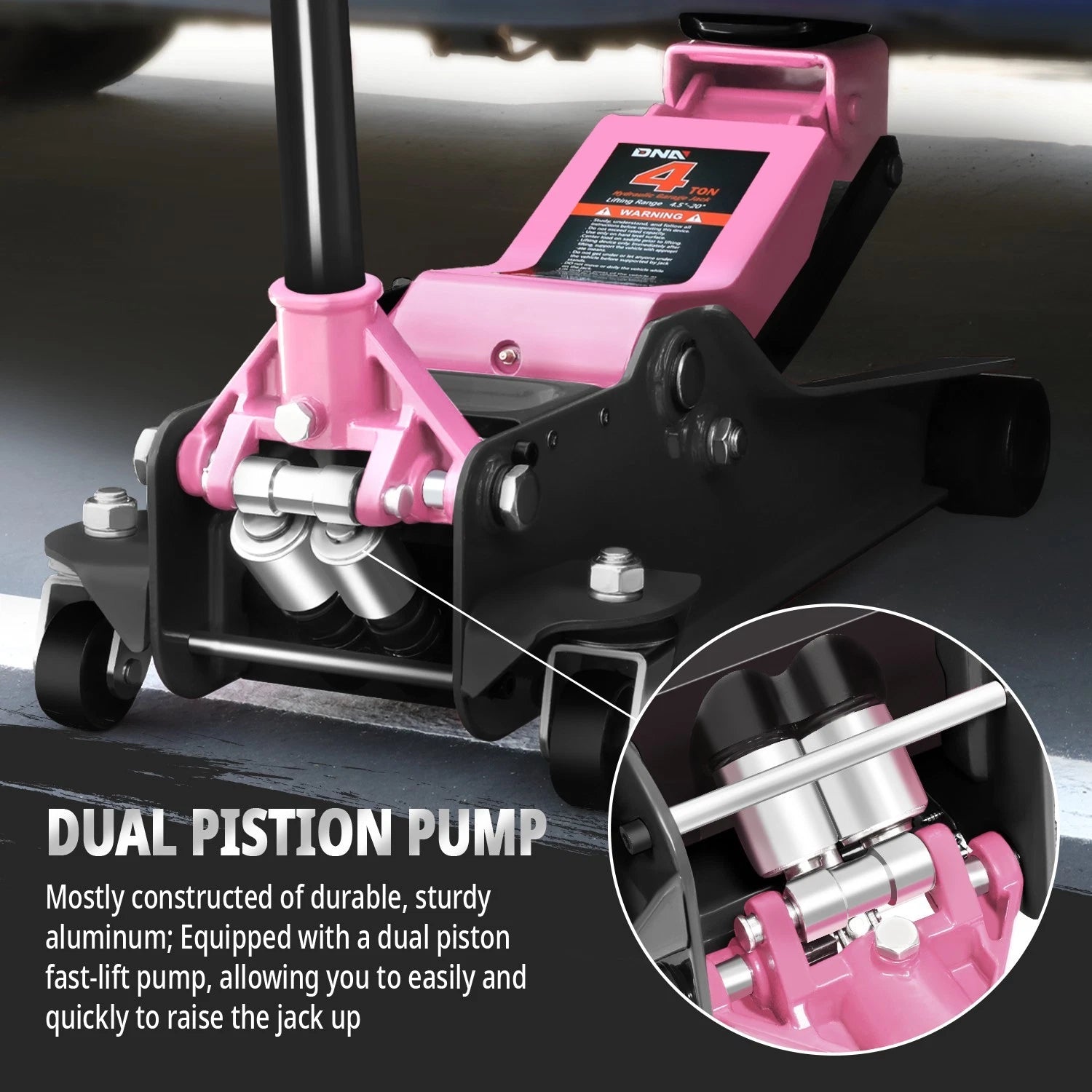 4 Ton Hydraulic Floor Jack for (8000lbs Capacity)