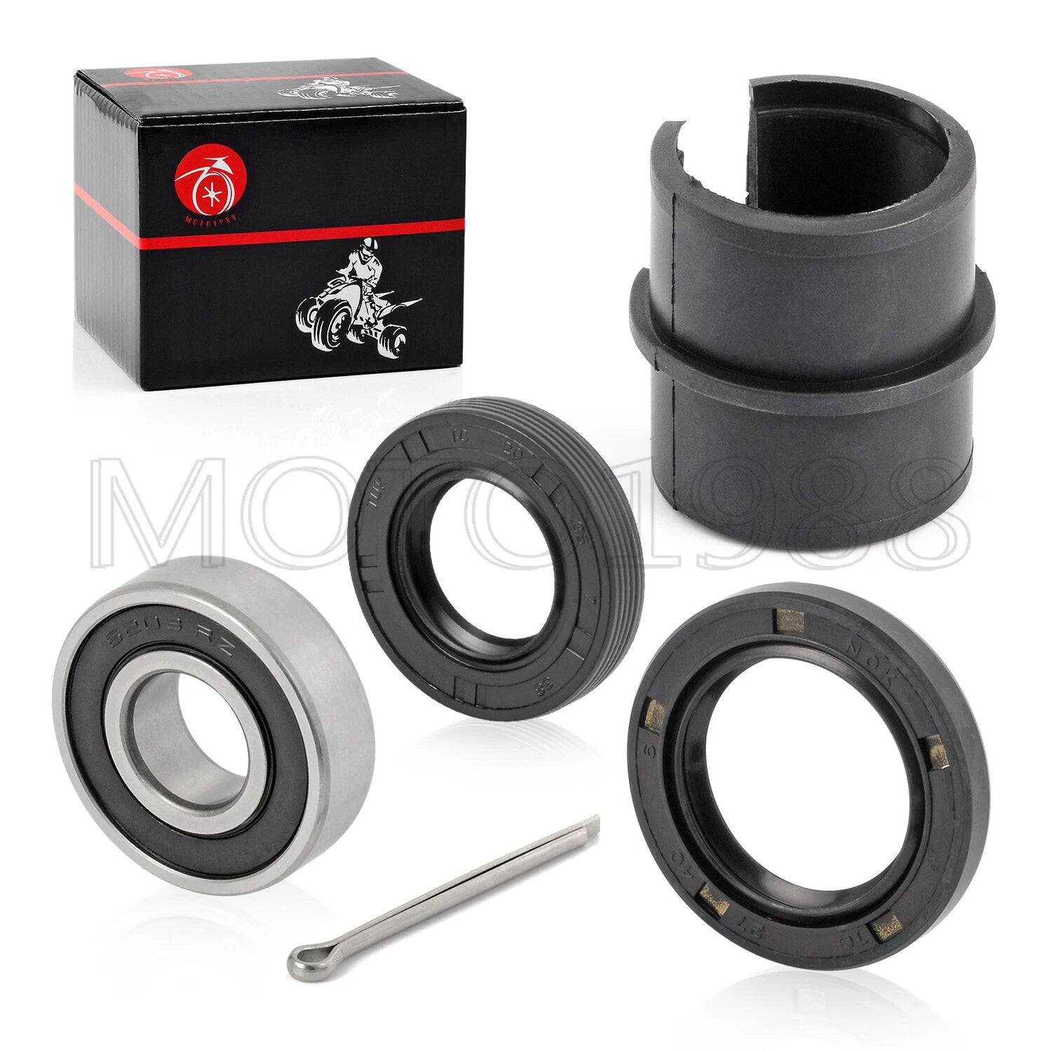 Steering Stem Shaft Bushing Seal Bearing Kit for Honda 300EX TRX300EX (1993–2007)