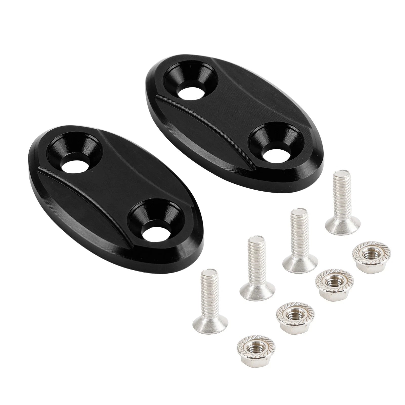 Aluminum Mirror Block Off Plates for Yamaha YZF-R1 (2007–2014)