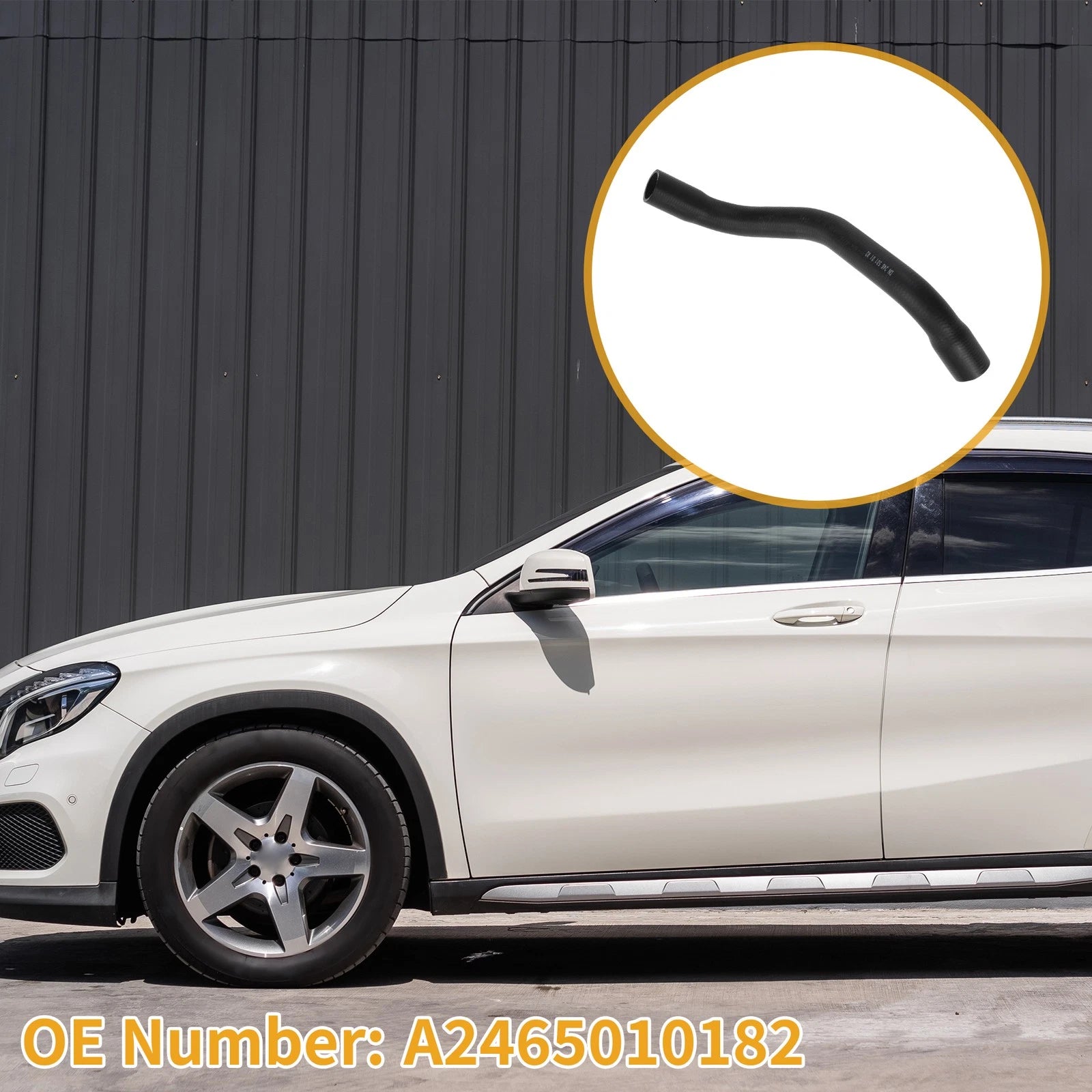 Radiator Coolant Hose for Mercedes GLA250 GLA45 AMG (2015–2020) No.A2465010182
