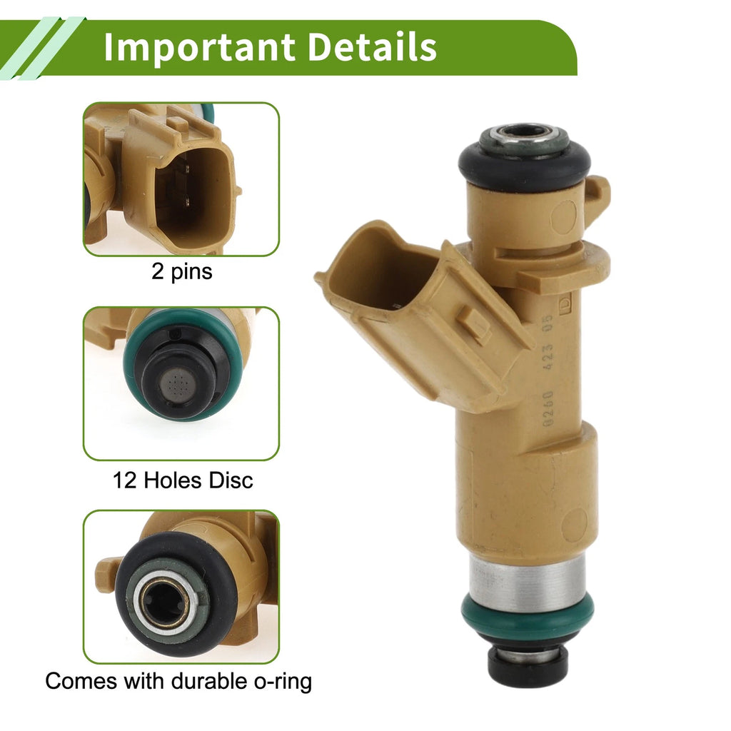 Fuel Injector No. 16450RDVJ01 for Honda Accord Hybrid (2005) 1 Pc Brown