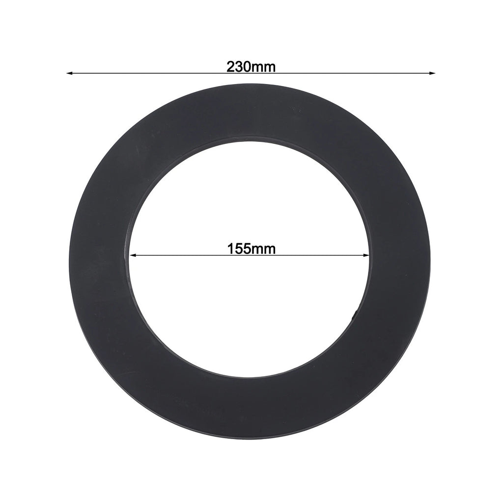 150mm Black Stainless Steel Wall Collar for Wood Burning Fireplace