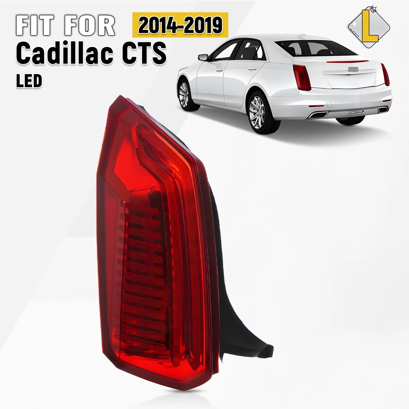 LED Red Tail Light Brake Lamp Rear Left Driver Side for Cadillac CTS (2014–2019)