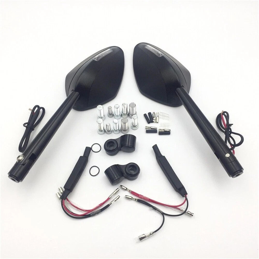 LED Turn Signal Light Indicator for Motorcycle (CNC Rearview Mirror)
