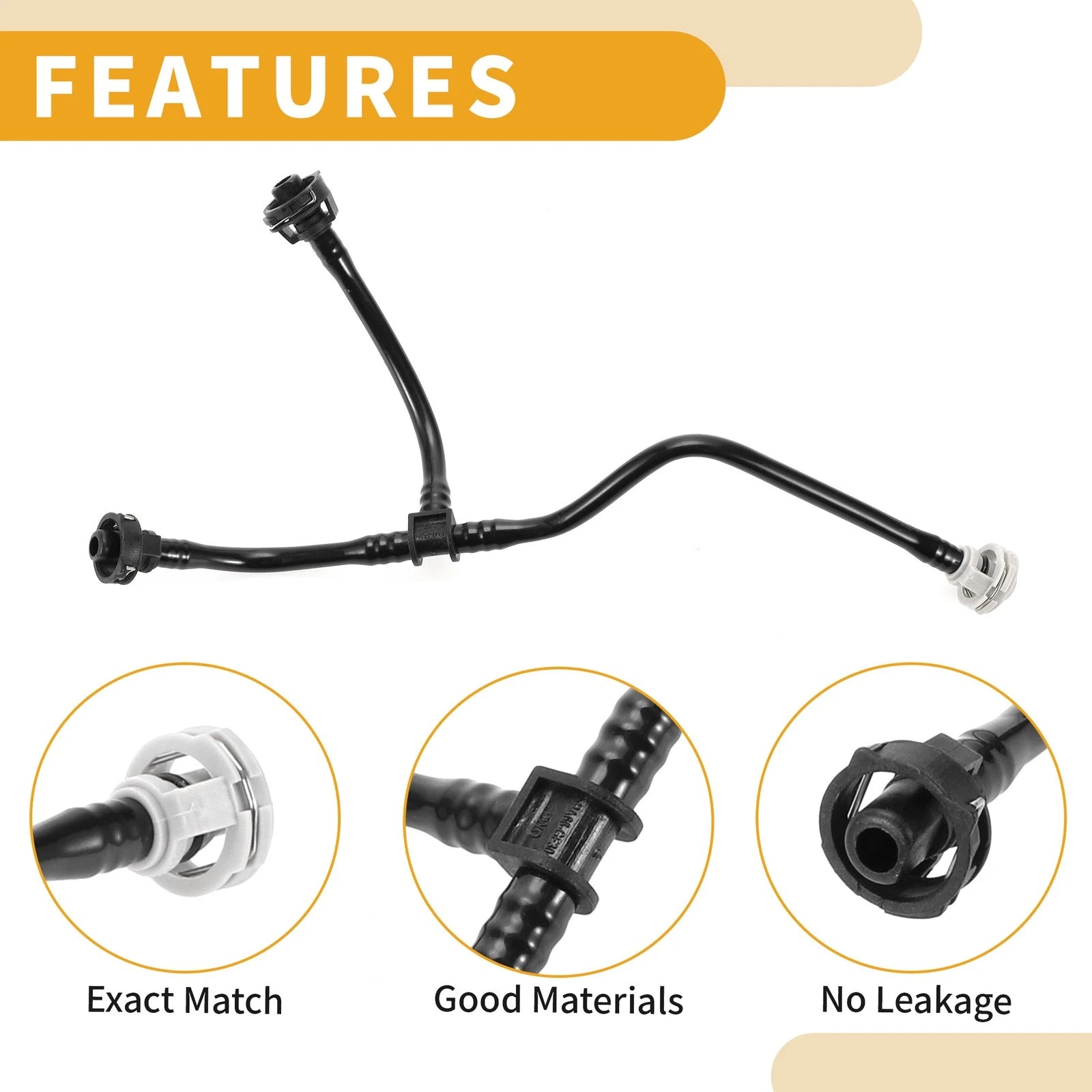 Cooling System Overflow Hose for Audi Q5 2.0L (2016–2024) No. 80A121081S/80A121164F