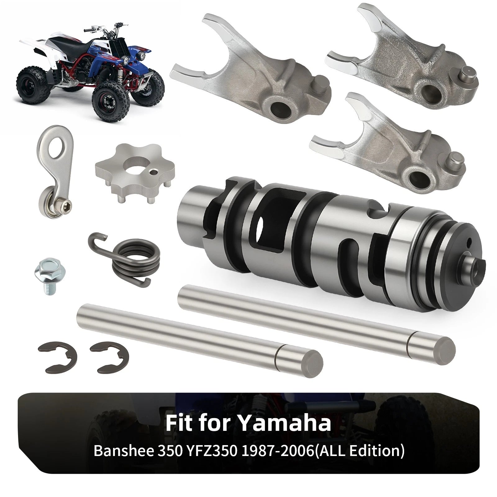 Shift Cam & Shifter Forks for Yamaha Banshee 350 (1987–2006)