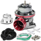 Universal Pink Type-FV 2-Bolt Blow Off Valve + 2.5" Dual Port Flange Adapter Pipe
