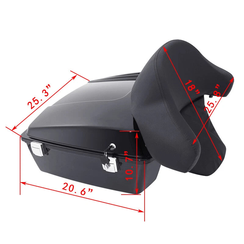 Trunk Backrest Pad Mounting Rack for Harley Road King (1997–2008)