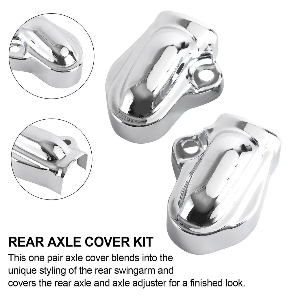 Rear Bar Shield Axle Nut Covers for Harley V-Rod VRSC Night Rod (2002–2017)