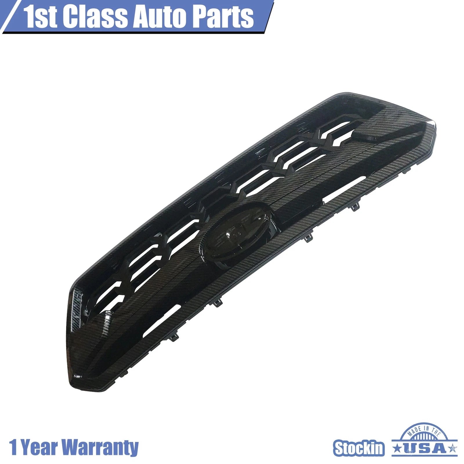 3X Front Grill Grille Carbon Fiber Print for Subaru Crosstrek (2018–2020)