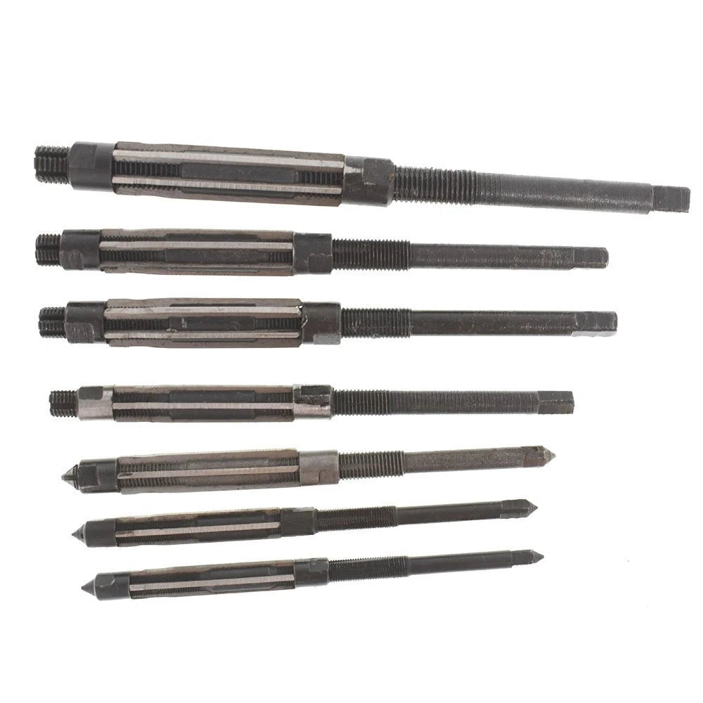 Set of 7 Adjustable Hand Reamers for Precision Drilling