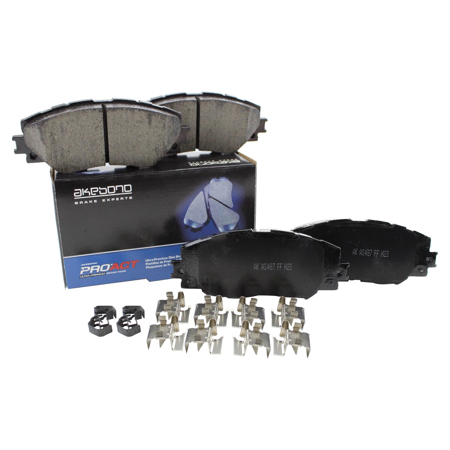 Set of 4 Akebono ProACT Front Ceramic Brake Pads for HS250h Vibe xB xD Corolla RAV4