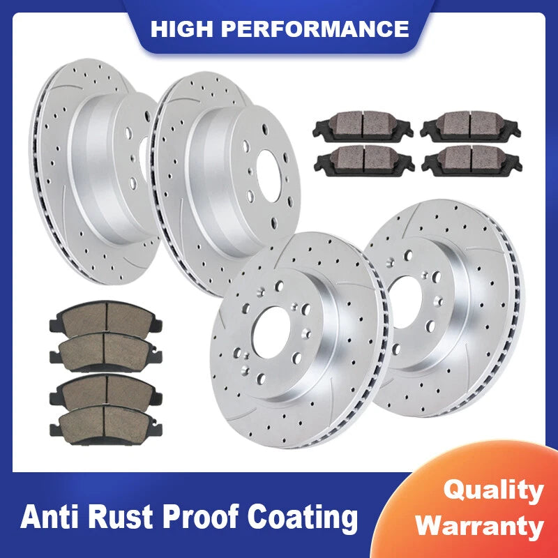 Brake Rotors and Pads Kit for Silverado Sierra 1500 (2007–2019)