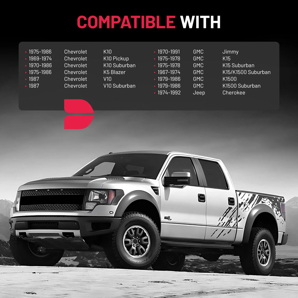 1pc Wheel Spacers for Chevrolet K10 (1.5 Inch, 6x5.5, 7/16-20 Studs)