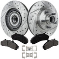 Brake Disc and Pad Kit for Ford Ranger (1998–2002) Cross-drilled