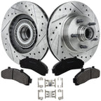 Brake Disc and Pad Kit for Ford Ranger (1998–2002) Cross-drilled