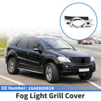 1 Pc Right Fog Light Grill for Mercedes-Benz (2006–2012) No. 1648800824 Silver Tone