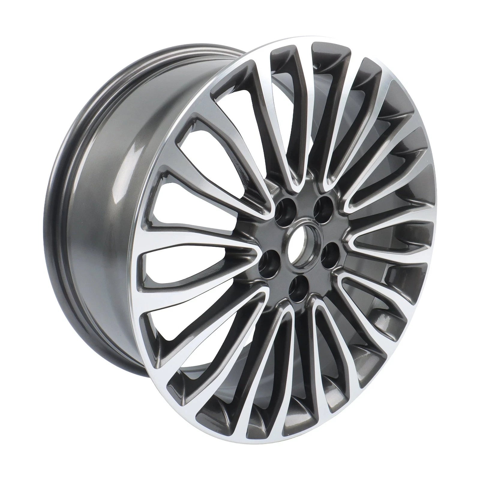 18" Wheel for Ford Fusion (2017–2018) Machined Charcoal Rim