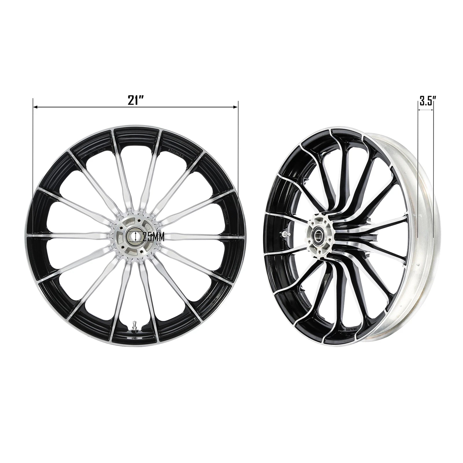 21" x 3.5" Front Wheel Dual Rim for Harley Electra Glide (2008–2023) ABS