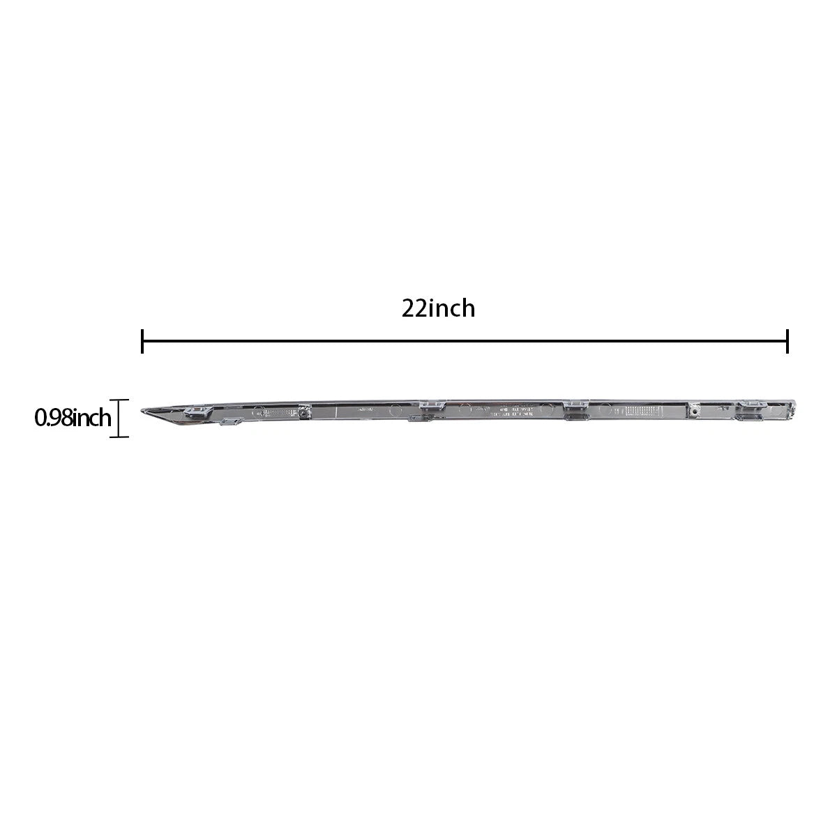 Set of 2 Chrome Rear Bumper Moldings for Honda Accord (2018–2022)