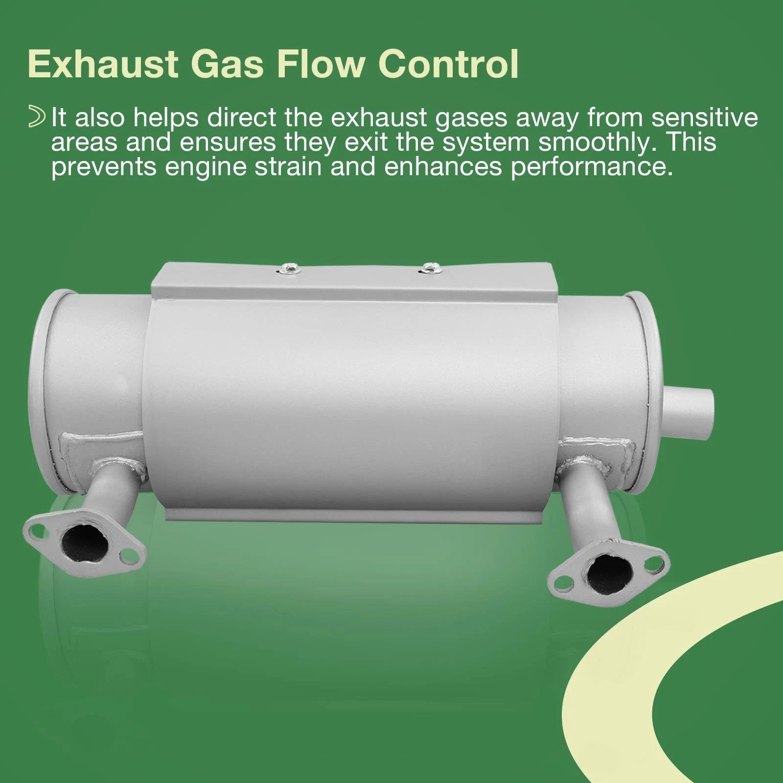 Left Side Muffler for Kohler CH18 CH20 CH22 CH25 CH620 CH730 CH740