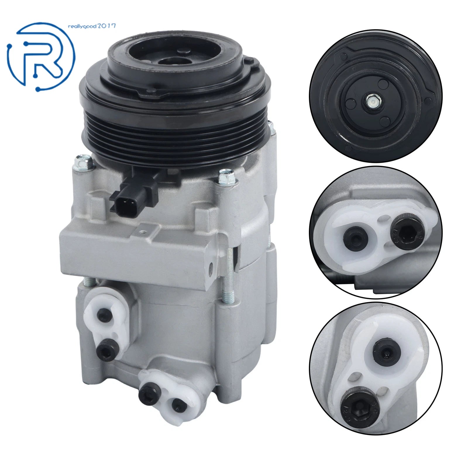 A/C Compressor for Ford Mustang (2007-2010) 4.6L 6-Groove