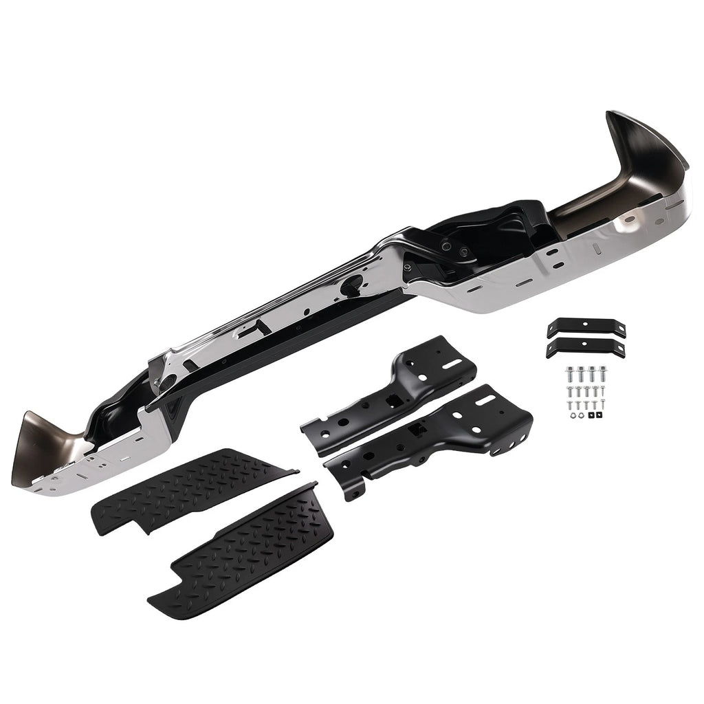 Rear Bumper Assembly for Chevy Colorado (2008-2012) Chrome