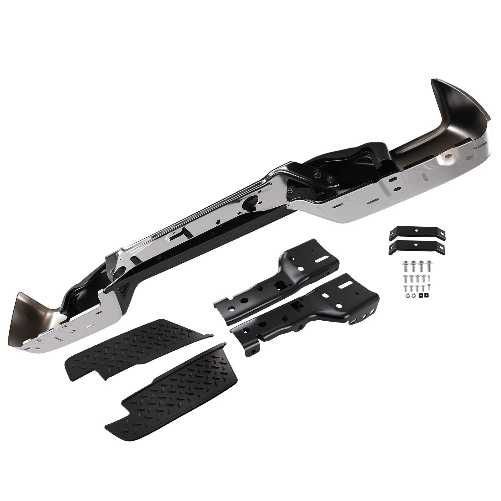 Rear Bumper Assembly for Chevy Colorado (2008-2012) Chrome