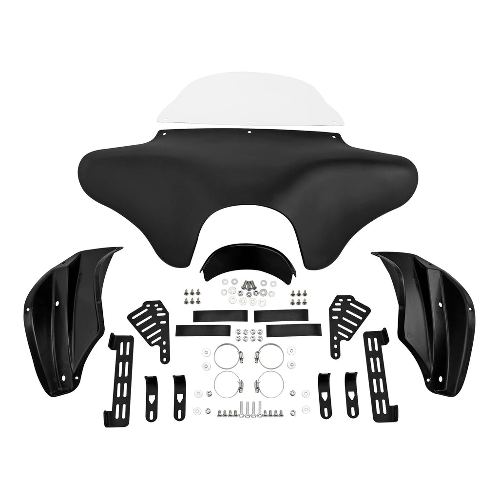Matte Black Batwing Fairing with Windshield for Harley Softail (2005–2023)