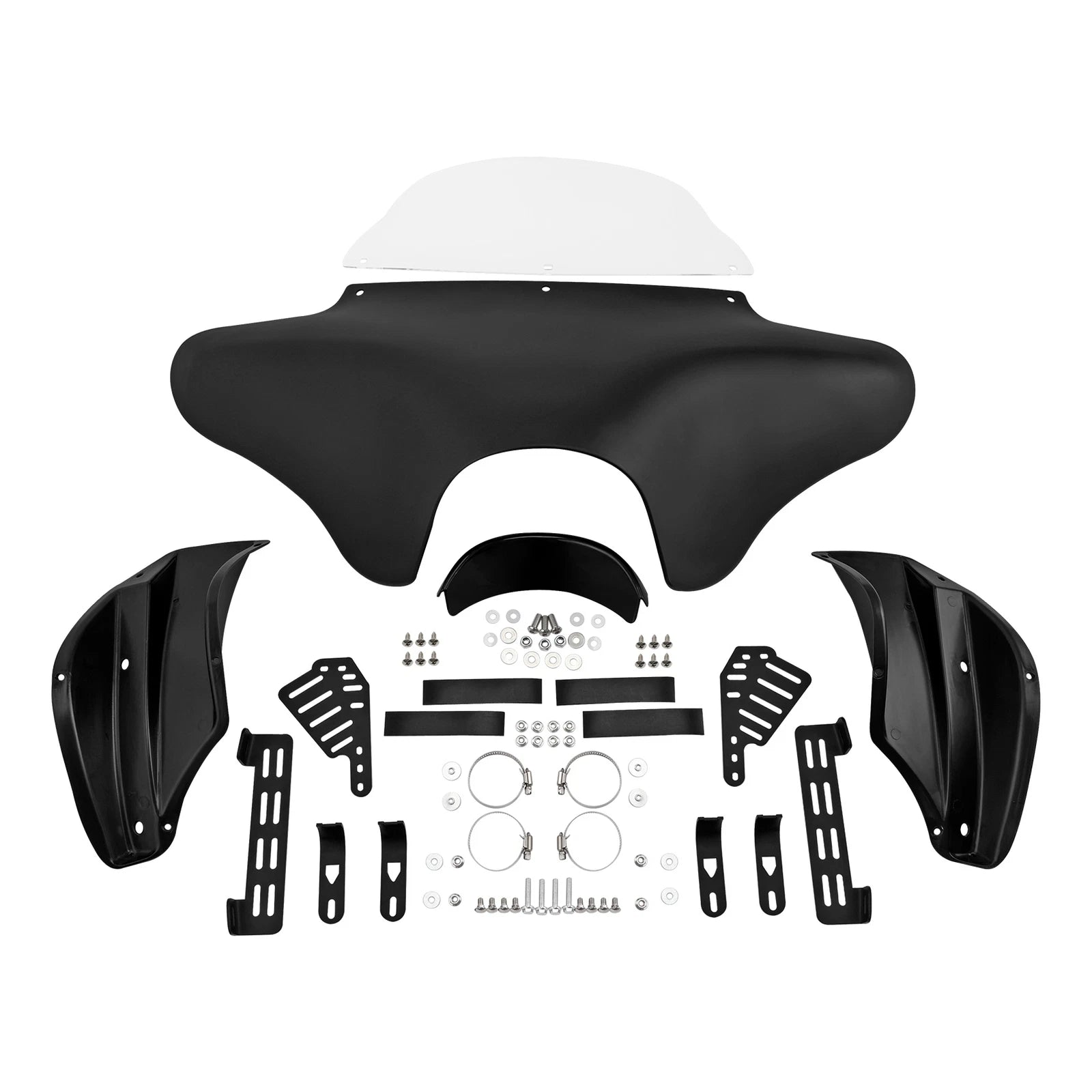 Matte Black Batwing Fairing with Windshield for Harley Softail (2005–2023)