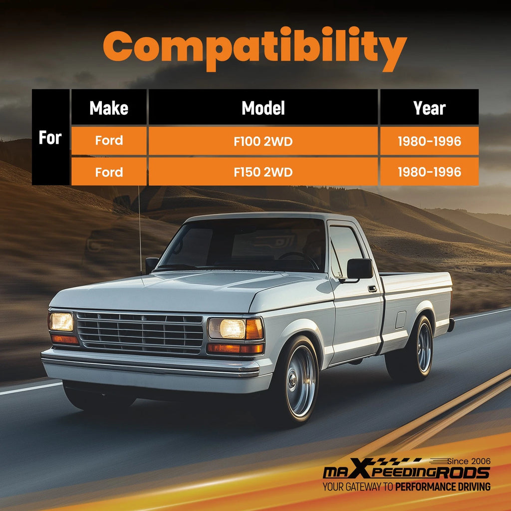 3" Drop Lowering Springs for Ford F150 F-100 (1980–1996) 2WD