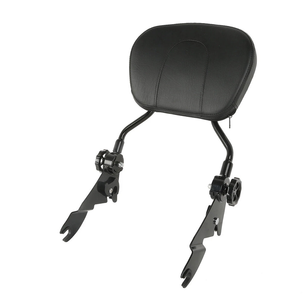 Adjustable Detachable Sissy Bar & Backrest Pad for Harley Touring (2009–2026)