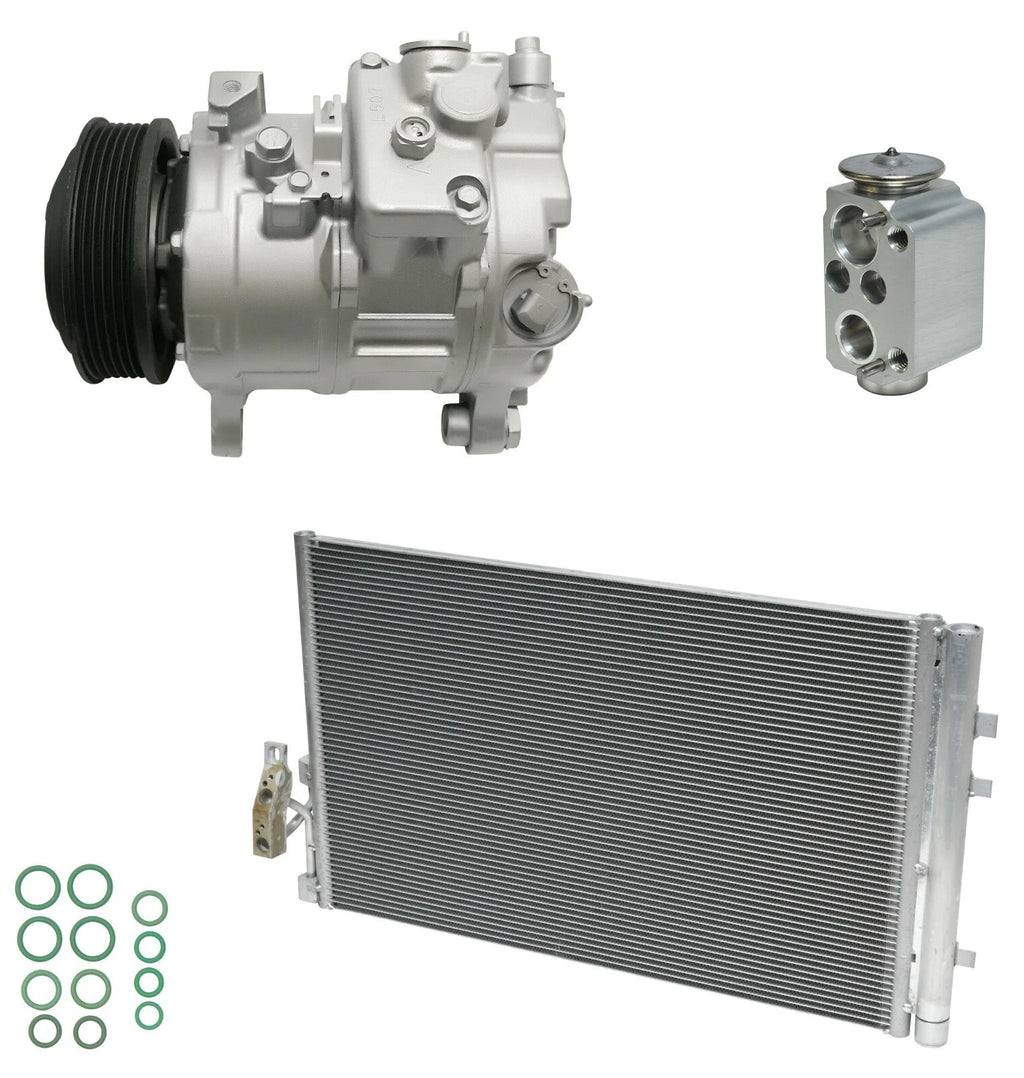 AC Compressor Kit with Condenser Replacement for BMW X3 2.0L Turbo (2015–2018)