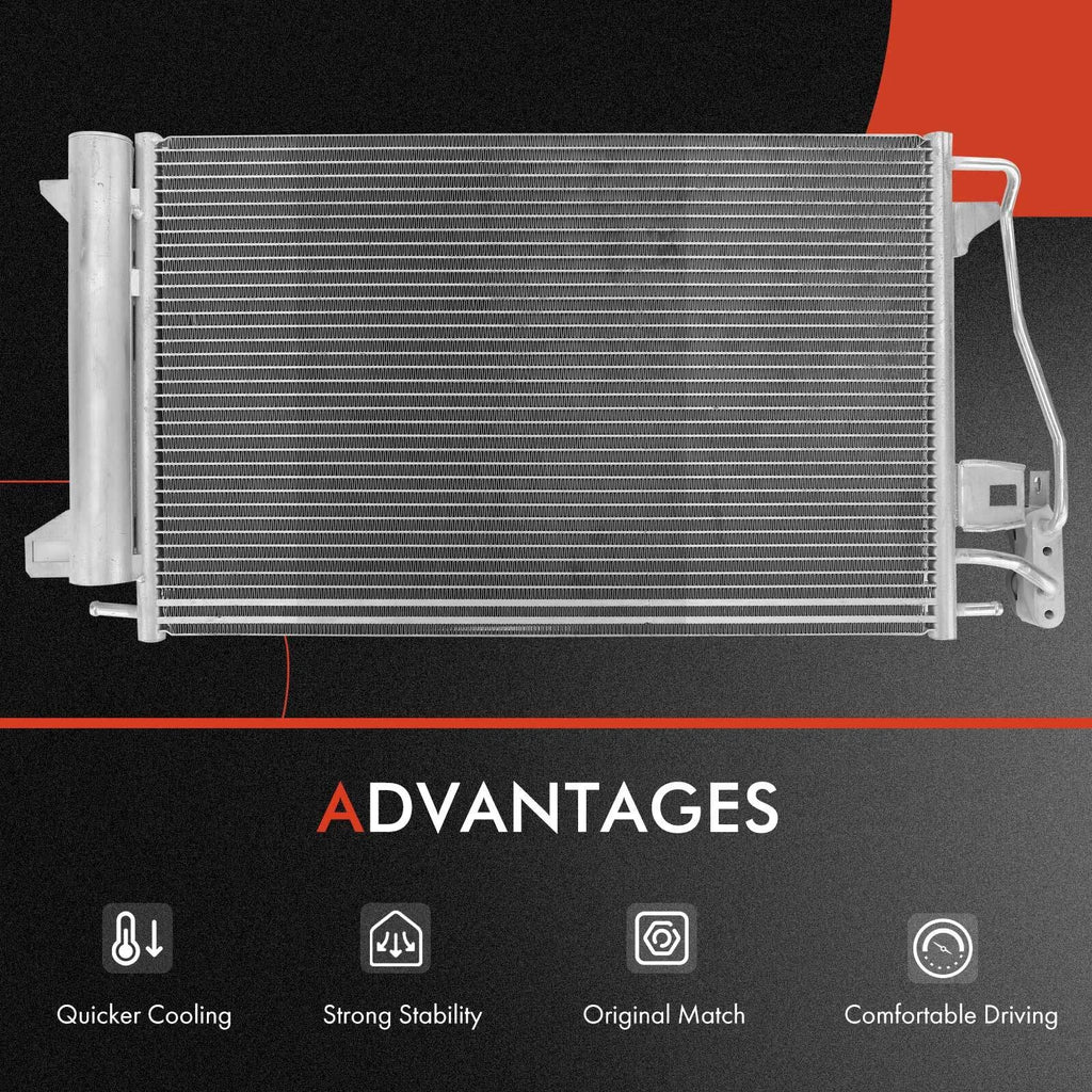 Radiator & A/C Condenser for Ford Fusion Mercury Milan (2006–2009)